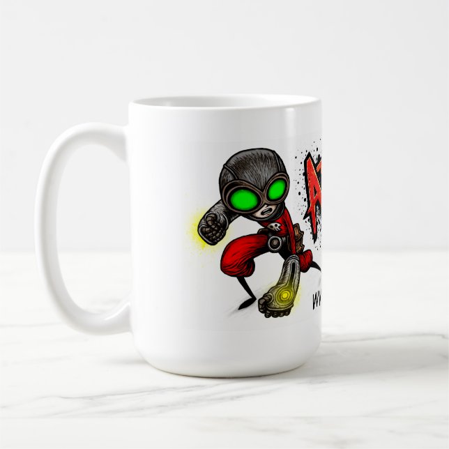 ATOMIC FIST PUNCH Mug! Coffee Mug (Left)