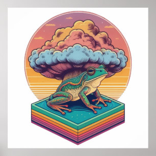 Atomic Frog Poster
