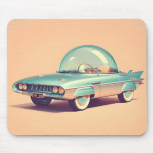 Atomic Futuristic Bubble Blaster Car Mouse Pad