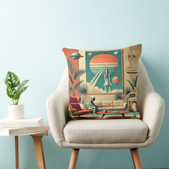Atomic Futuristic Florida Space Age Family Room Cushion (Chair)