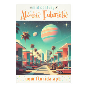 Atomic Futuristic New Florida Apartments Photo Print