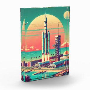 Atomic Futuristic New Florida Launch Site Photo Block