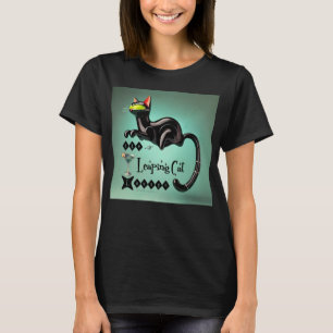 Atomic Futuristic The Leaping Cat Lounge T-Shirt