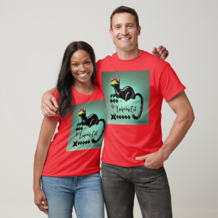 Atomic Futuristic The Leaping Cat Lounge T-Shirt