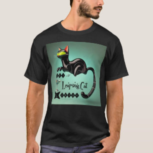 Atomic Futuristic The Leaping Cat Lounge T-Shirt