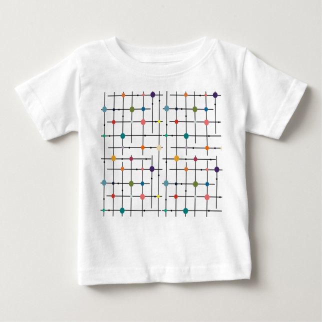 Atomic Grid  Baby T-Shirt (Front)