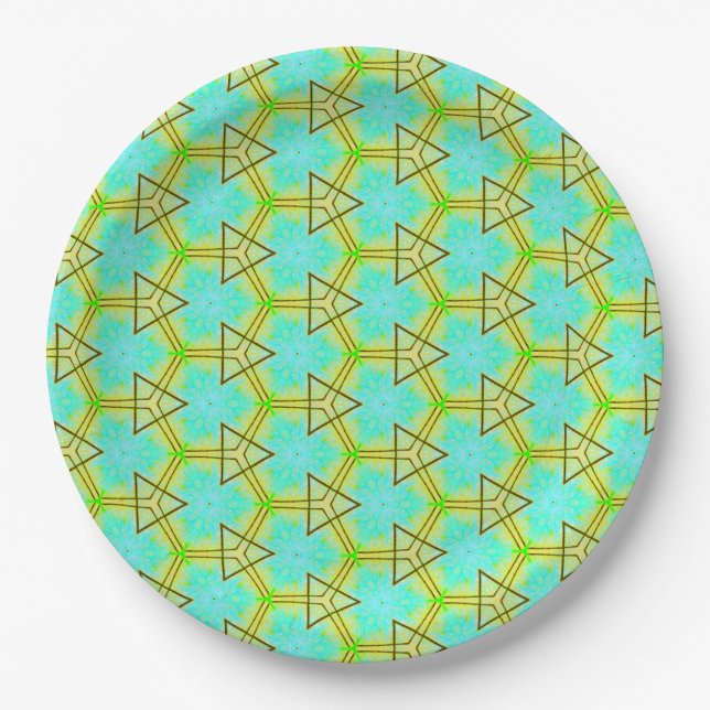 Atomic Honeycomb Paper Plate (Front)