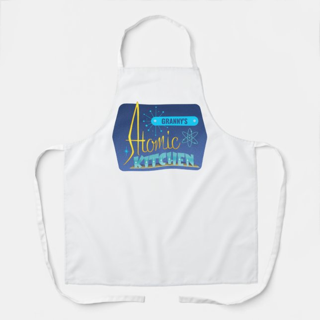 Atomic Kitchen Customise name Apron (Front)