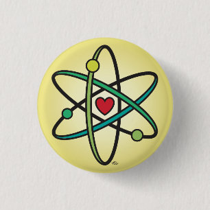 Atomic Love 3 Cm Round Badge