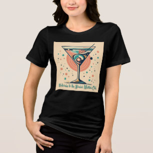 Atomic Martini Club Retro Futuristic Space Age Tri-Blend Shirt