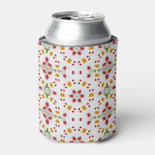 Atomic Mid Century Flower Vintage Can Cooler