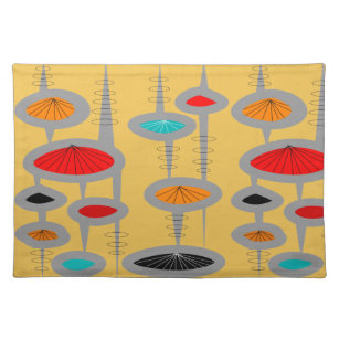 Atomic Mid-Century Inspired Abstract #34 Placemat