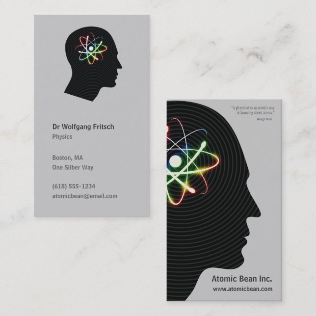 Atomic Mind | Scientist Business Card (Front/Back)