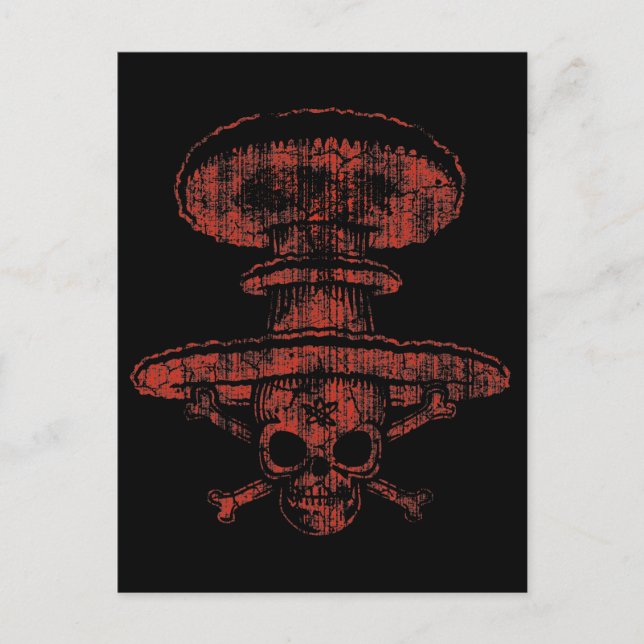 Atomic Mushroom Pirate Postcard (Front)