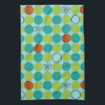 Atomic Octagons Kitchen Towel<br><div class="desc">Octagons—they’re not just for Stop signs anymore! This Atomic Octagons Kitchen Towel features alternating green and teal octagons on a light blue background. But if you’re thinking, “That doesn’t sound very atomic, ” hold on to your space helmet because there’s more. This, kitschy, mid century modern design also features a...</div>