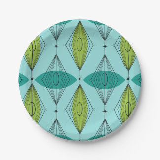 Atomic Ogee and Starbursts Paper Plates