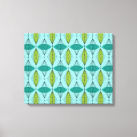 Atomic Ogee & Starbursts Canvas Wall Art
