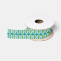 Atomic Ogee & Starbursts Satin Ribbon