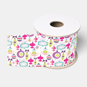 Atomic Ornament Christmas Ribbon Grosgrain Ribbon