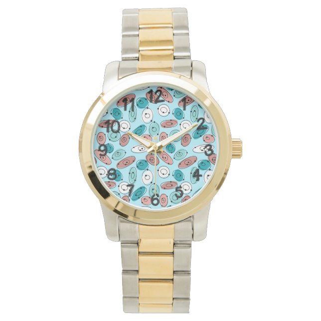 Atomic Ovals Turquoise  Watch (Front)