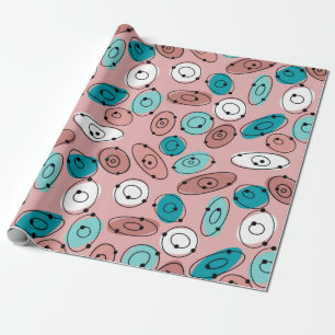 Atomic Ovals Wrapping Paper