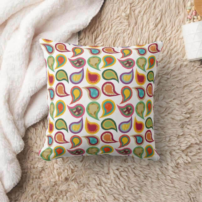 Atomic Paisleys  Cushion (Blanket)