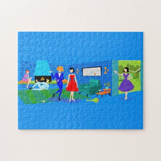 Atomic Palm Springs Cocktail Party Puzzle (Horizontal)