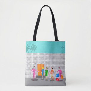 Atomic Palm Springs Stewardess Party Tote Bag