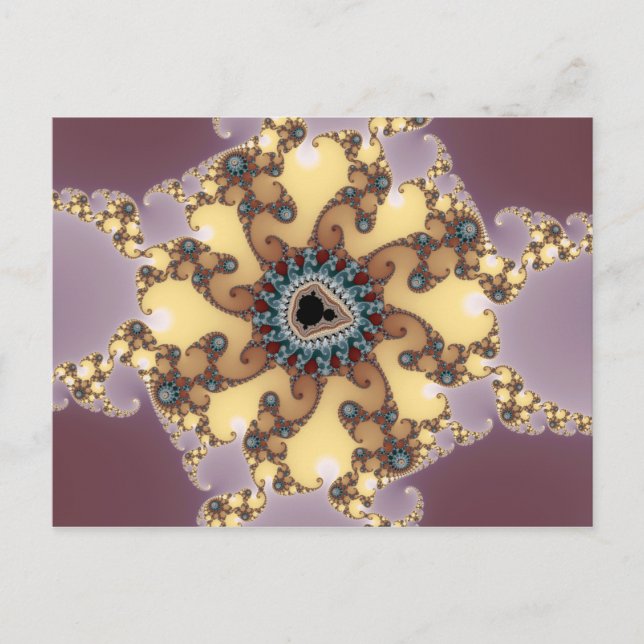 Atomic Particle - Fractal Postcard (Front)