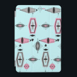 Atomic Pink & Grey Pattern iPad Mini Cover<br><div class="desc">This retro Atomic Pink and Grey Pattern iPad Mini Cover is so awesome it will have you saying, “I can’t believe it’s not barkcloth!” The vintage inspired design is a new take on mid century modern styles. It offers all of the fun of finding a vintage product without having to...</div>