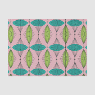 Atomic Pink Ogee & Starburst Tissue Paper