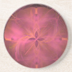 Atomic Pink Swirls Coaster