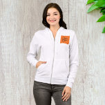 Atomic Power Energy Symbol Science and Tech  Hoodie<br><div class="desc">Wrap yourself in scientific style with this women’s full-zip hoodie featuring a bold atomic energy design. The sleek atom and lightning bolt graphic creates a modern, tech-inspired look that’s perfect for cool weather and casual outings. Ideal for students, teachers, or anyone who loves geek fashion with a pop of energy....</div>