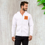 Atomic Power Energy Symbol Science and Tech  Hoodie<br><div class="desc">Stay warm and wired with this men’s full-zip hoodie showcasing a striking atomic energy symbol. With a sleek black atom and lightning bolt design on a bold orange background, this hoodie blends comfort with futuristic flair. Perfect for science fans, engineers, or tech enthusiasts looking to make a statement while staying...</div>