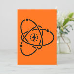 Atomic Power Energy Symbol Science and Tech  Invitation<br><div class="desc">Get ready to power up your event with our Atom Energy Icon Invitations! These sleek and stylish invitations feature a captivating graphic of an atom symbolising energy, innovation, and scientific advancement. Whether you're hosting a science-themed party, a technology conference, or any event celebrating progress and discovery, these invitations will set...</div>