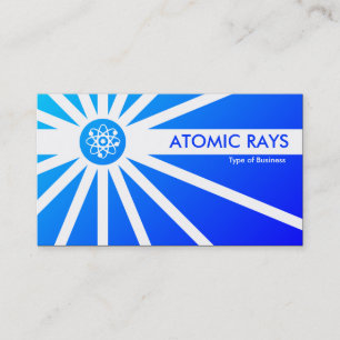Atomic Rays - Blue Shaded Business Card