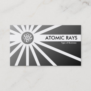 Atomic Rays - Grey Shaded Business Card