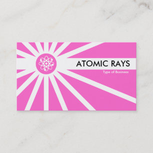 Atomic Rays - Pink Business Card
