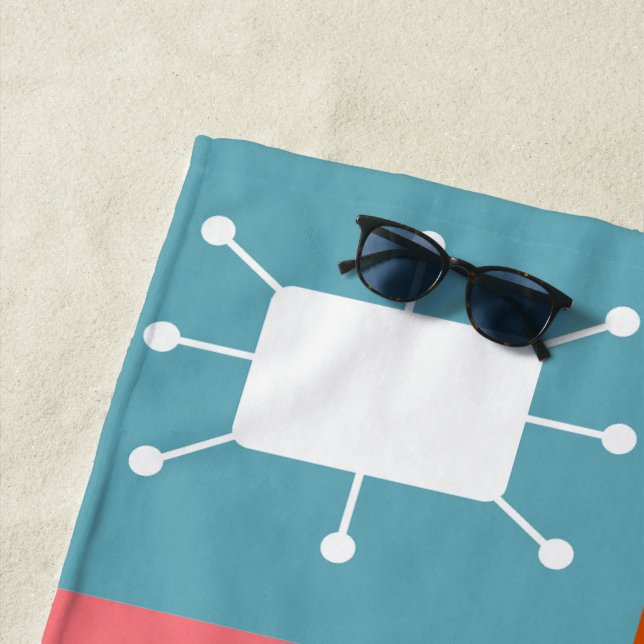 Atomic Rectangles  Beach Towel (In Situ)