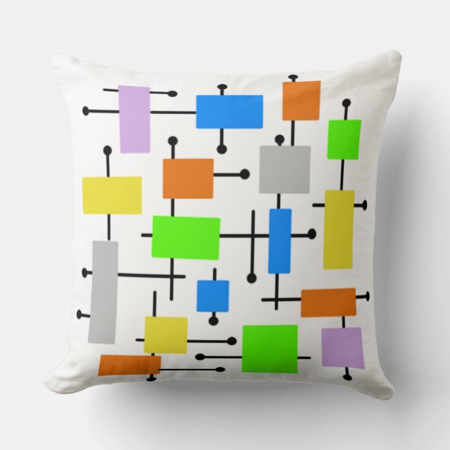 Atomic Rectangles Cushion (Front)