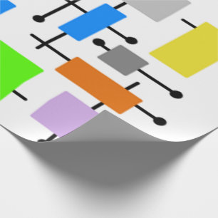 Atomic Rectangles Wrapping Paper