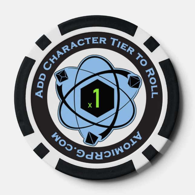 Atomic RPG System +1 Player Token  (Back)