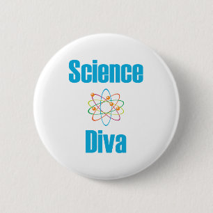 Atomic Science Diva 6 Cm Round Badge
