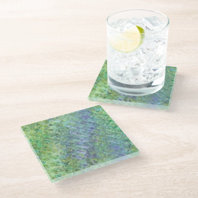 atomic sea glass :  coaster (Angled)