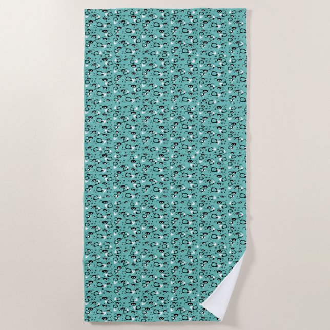 Atomic Spiders Beach Towel (Front)