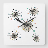 Atomic Starburst Mid Century Modern Colourful