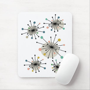 Atomic Starburst Mid Century Modern Mouse Pad