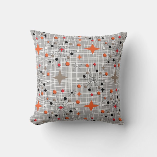 Atomic Starburst Retro Design Cushion (Front)