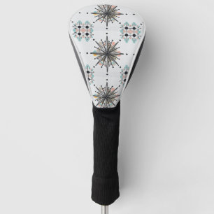 Atomic Starburst Retro Mid Century Modern Golf Head Cover