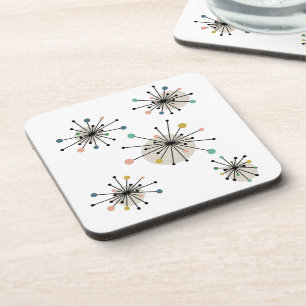 Atomic Starbursts 1950s Mid Century Coaster
